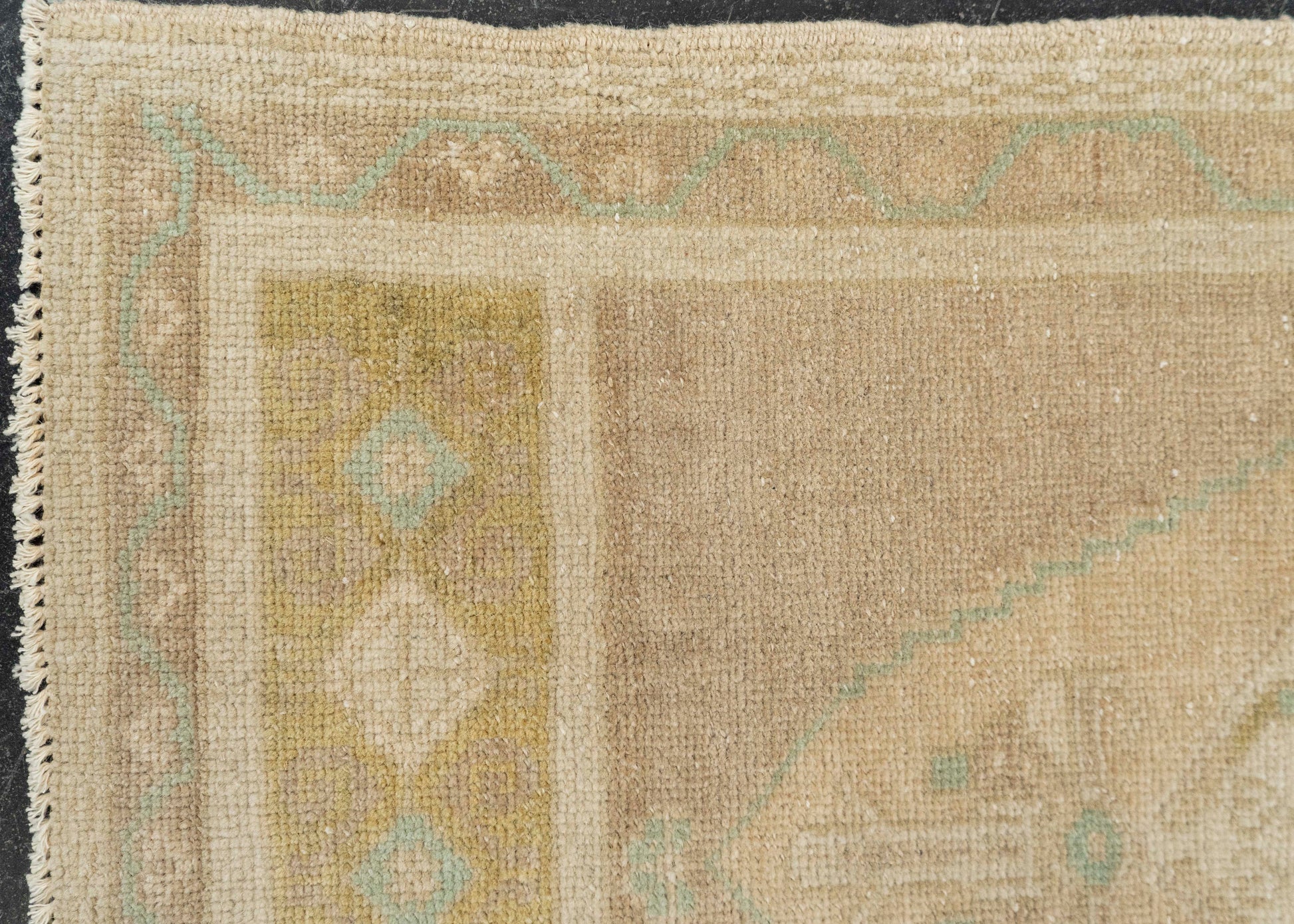 Turkish Mini Rug Oriental Hand Knotted Vintage Rug 1'8" x 3'7" #21036
