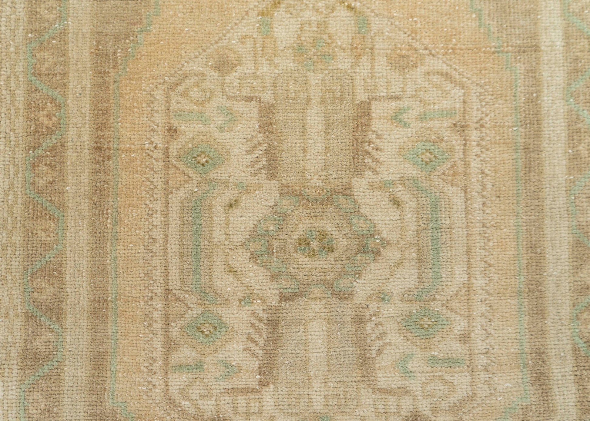 Turkish Mini Rug Oriental Hand Knotted Vintage Rug 1'8" x 3'7" #21036