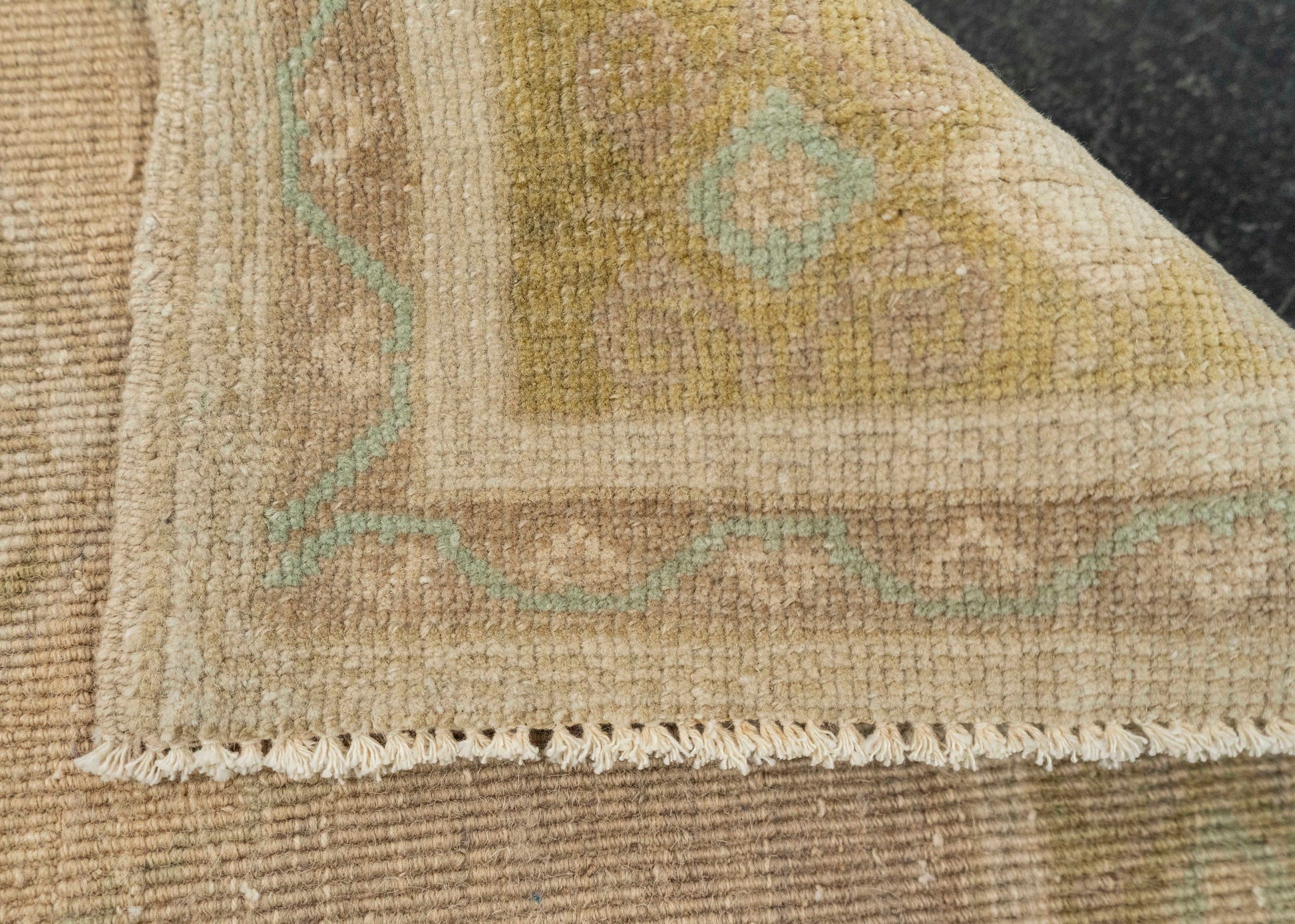 Turkish Mini Rug Oriental Hand Knotted Vintage Rug 1'8" x 3'7" #21036