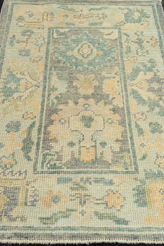 Turkish Oushak Rug 2'3" x 3'1" #22189