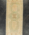 Turkish Mini Rug Oriental Hand Knotted Vintage Rug 1'6" x 3'6" #21207