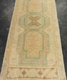Turkish Mini Rug Oriental Hand Knotted Vintage Rug 1'6" x 3'6" #21207