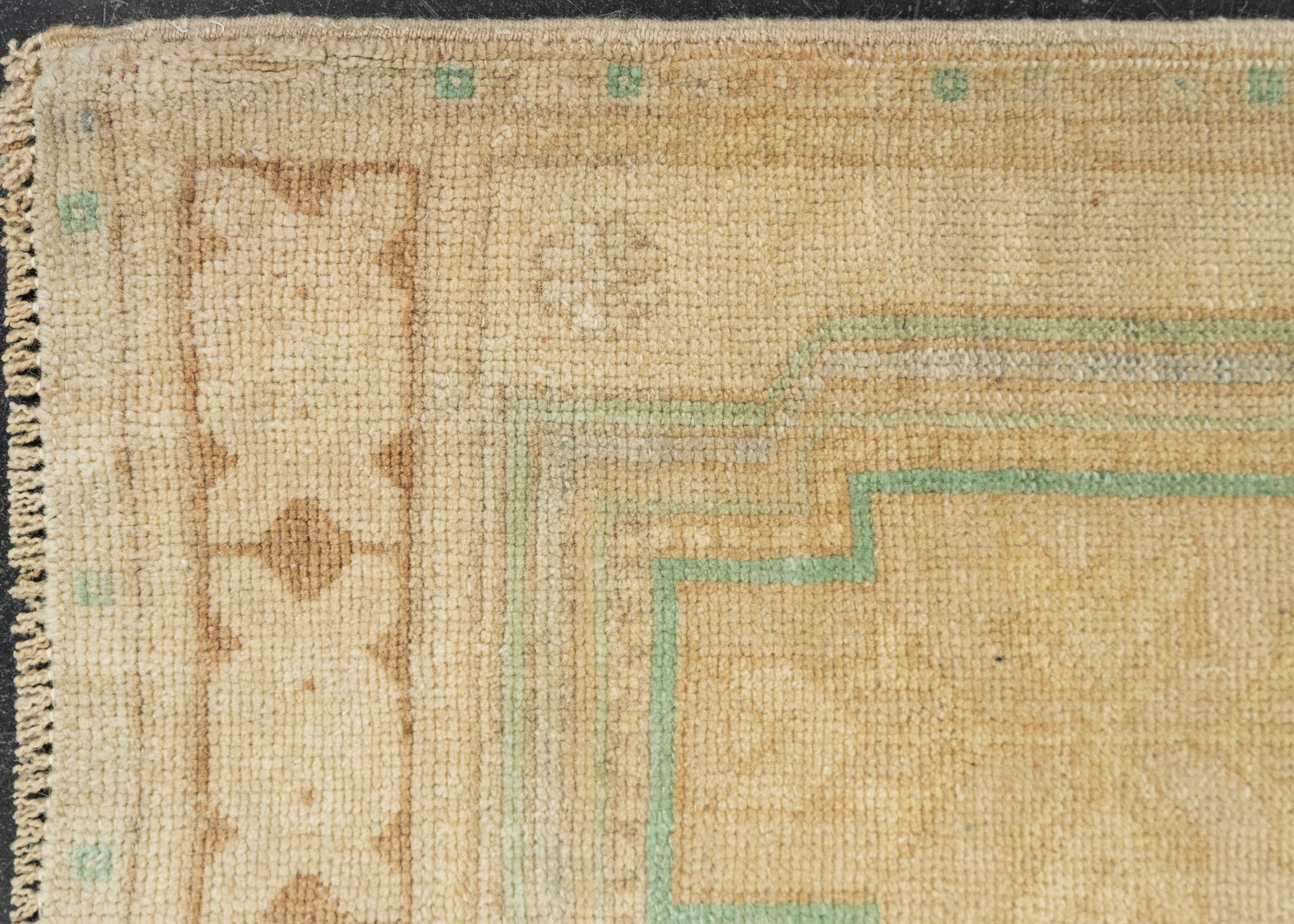 Turkish Mini Rug Oriental Hand Knotted Vintage Rug 1'6" x 3'6" #21207