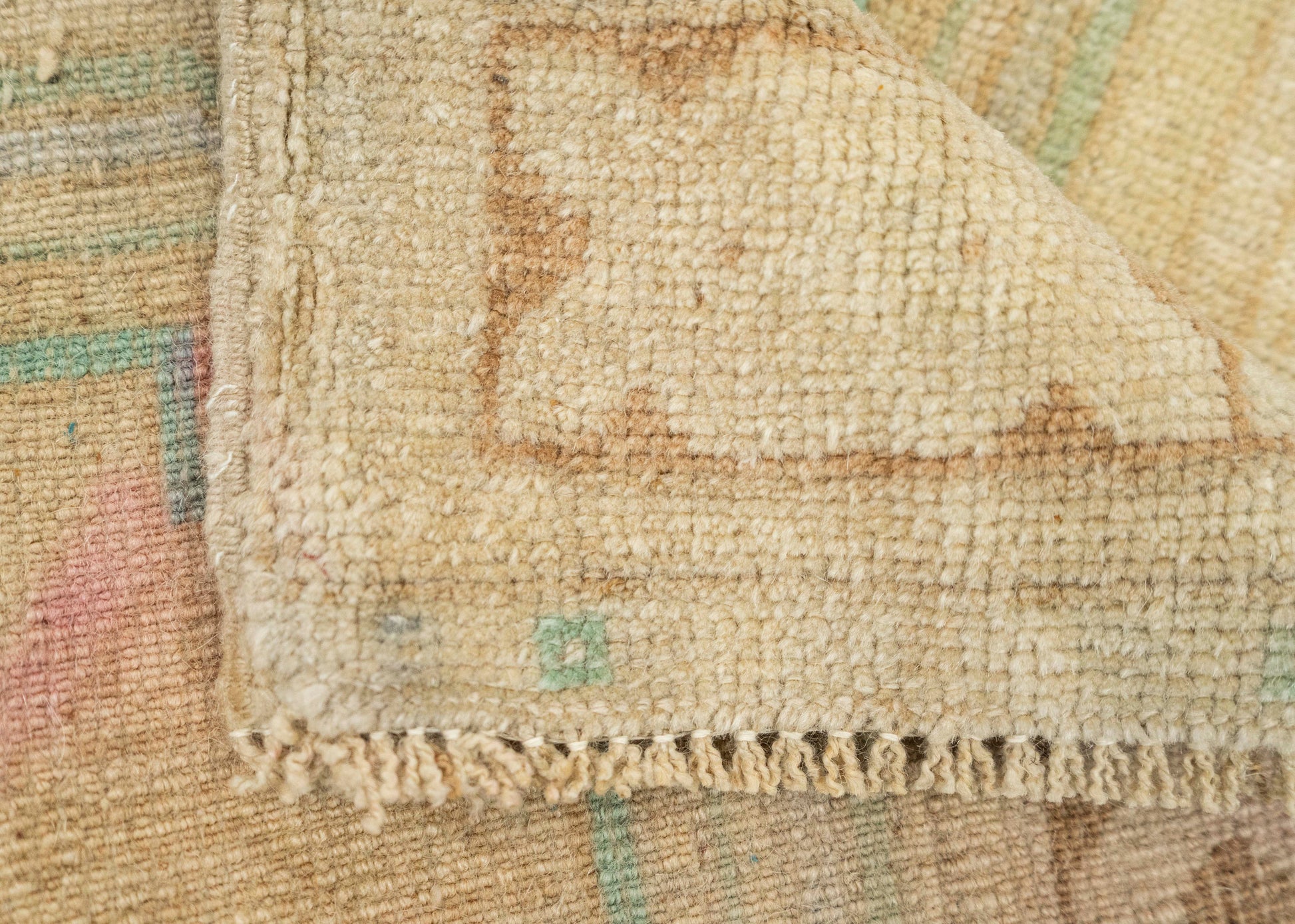 Turkish Mini Rug Oriental Hand Knotted Vintage Rug 1'6" x 3'6" #21207