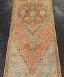 Turkish Mini Rug Oriental Hand Knotted Vintage Rug 1'3" x 3'7" #21295