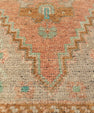 Turkish Mini Rug Oriental Hand Knotted Vintage Rug 1'3" x 3'7" #21295