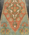 Turkish Mini Rug Oriental Hand Knotted Vintage Rug 1'5" x 2'11" #21294