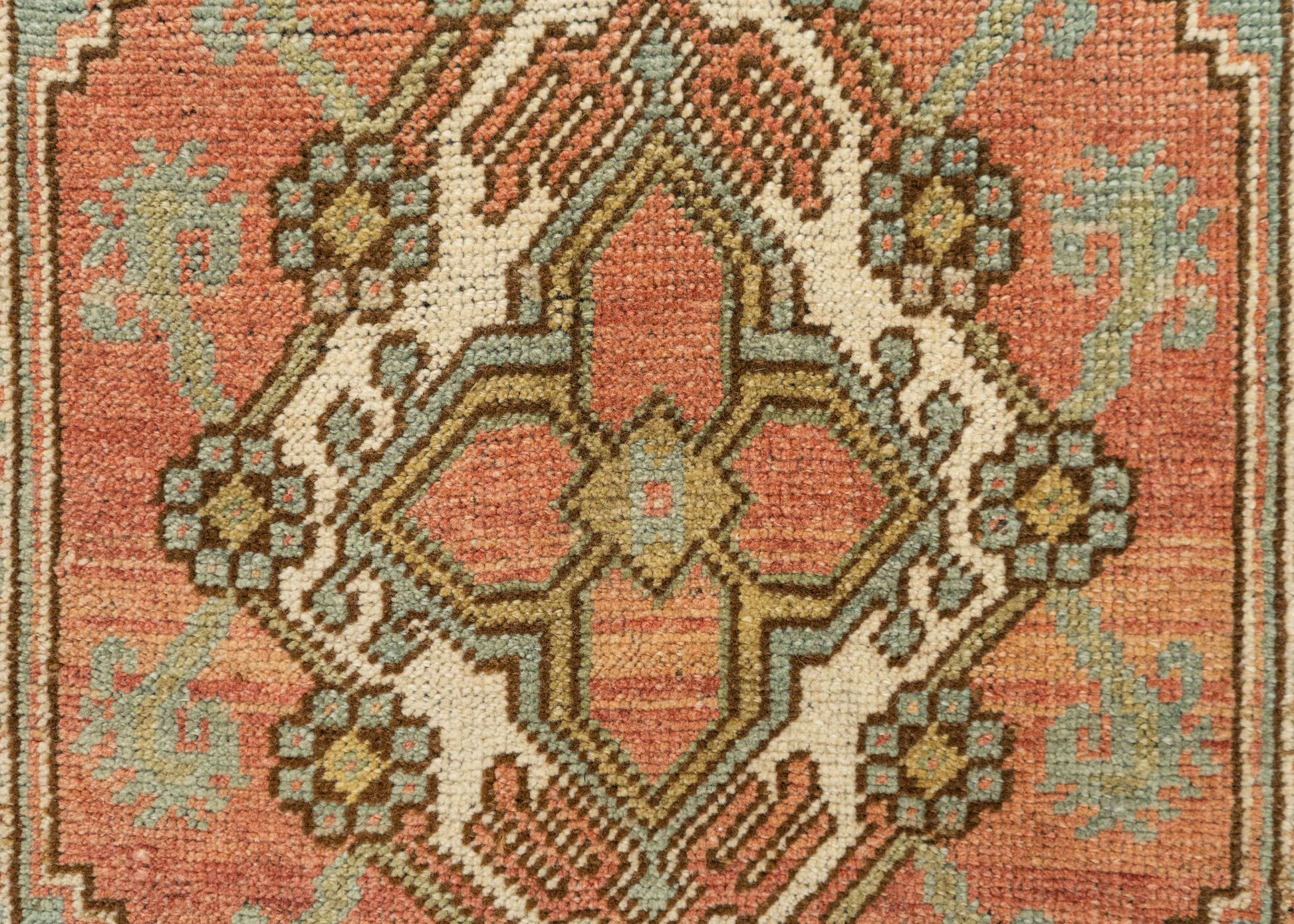 Turkish Mini Rug Oriental Hand Knotted Vintage Rug 1'5" x 2'11" #21294