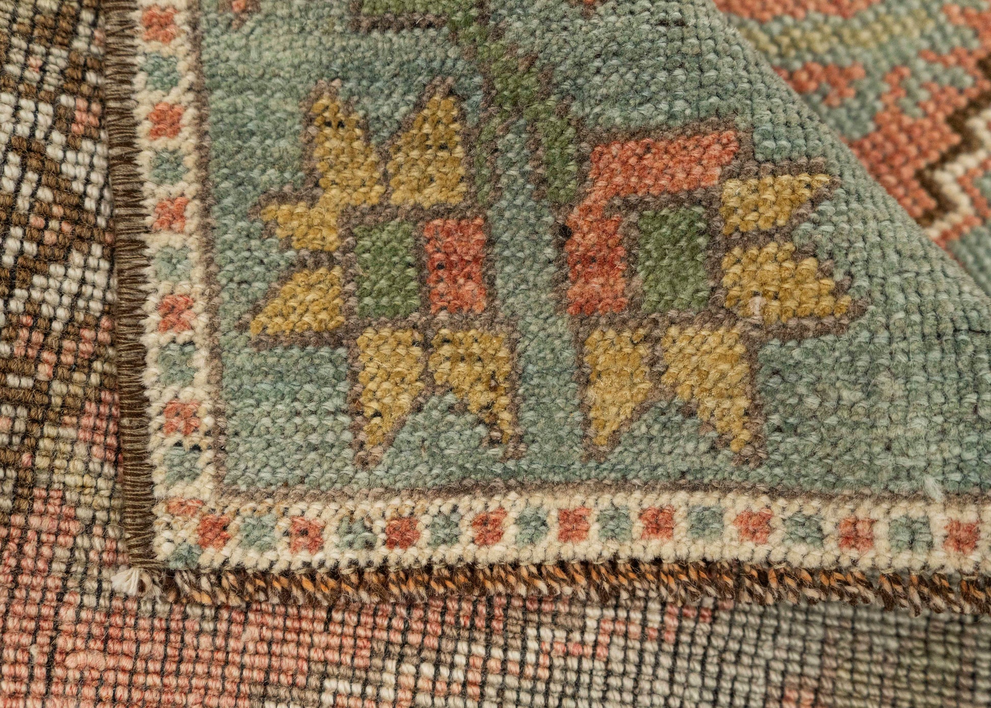 Turkish Mini Rug Oriental Hand Knotted Vintage Rug 1'5" x 2'11" #21294