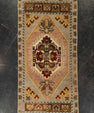 Turkish Mini Rug Oriental Hand Knotted Vintage Rug 1'7" x 3'4" #21213