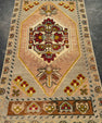 Turkish Mini Rug Oriental Hand Knotted Vintage Rug 1'7" x 3'4" #21213
