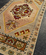 Turkish Mini Rug Oriental Hand Knotted Vintage Rug 1'7" x 3'4" #21213