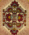 Turkish Mini Rug Oriental Hand Knotted Vintage Rug 1'7" x 3'4" #21213