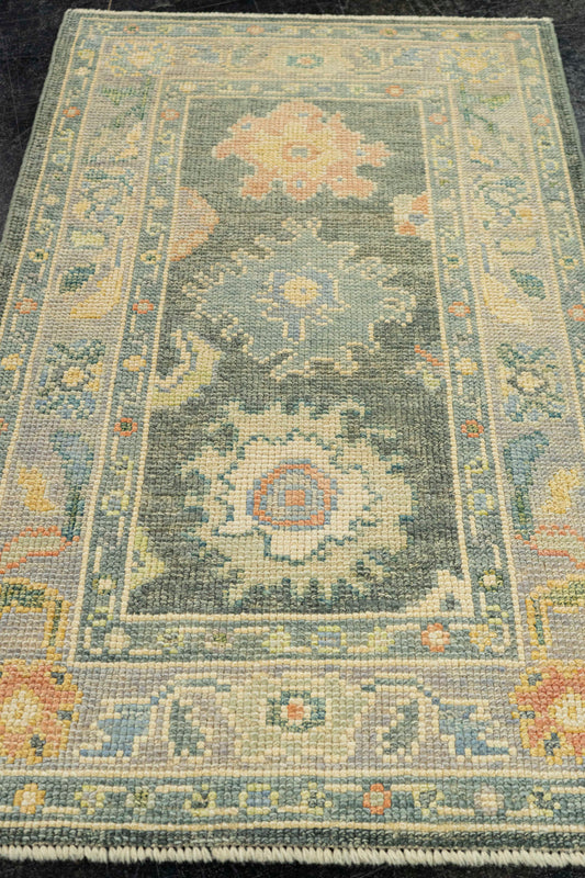 Turkish Oushak Rug 2'3" x 3'6" #22187