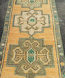 Turkish Mini Rug Oriental Hand Knotted Vintage Rug 1'5" x 3'2" #21297