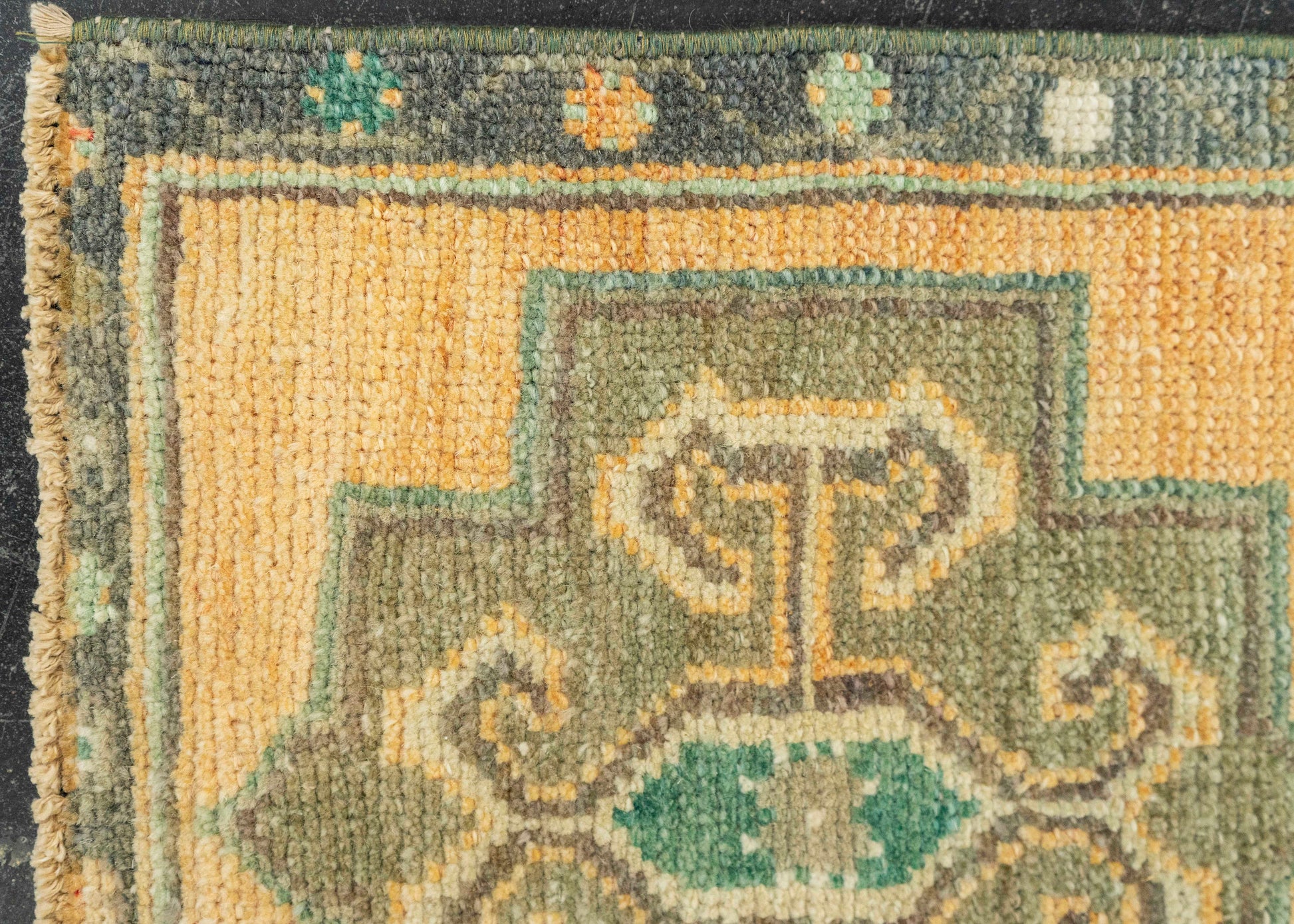 Turkish Mini Rug Oriental Hand Knotted Vintage Rug 1'5" x 3'2" #21297