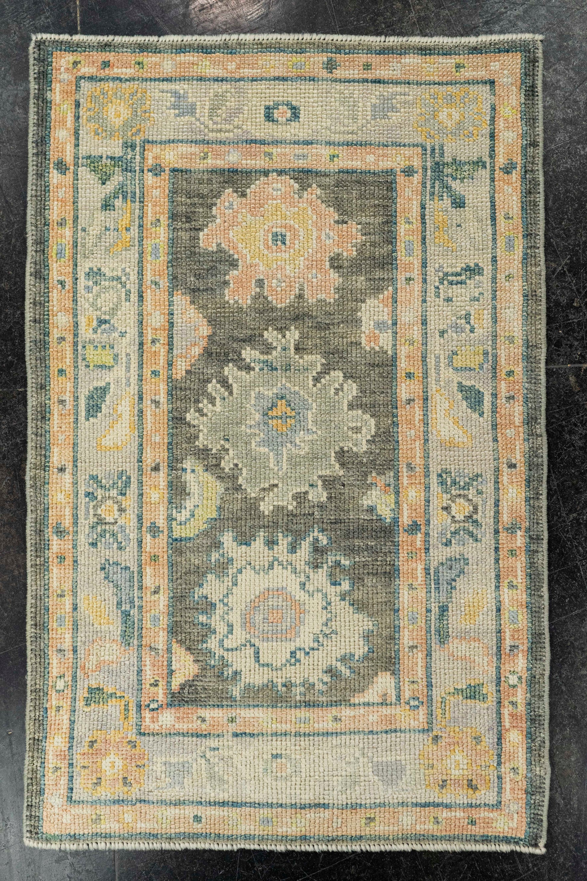Turkish Oushak Rug 2'3" x 3'4" #22191