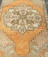 Turkish Mini Rug Oriental Hand Knotted Vintage Rug 1'9" x 3' #21099