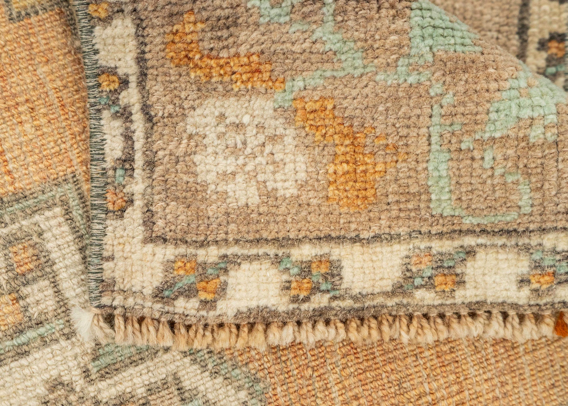 Turkish Mini Rug Oriental Hand Knotted Vintage Rug 1'9" x 3' #21099