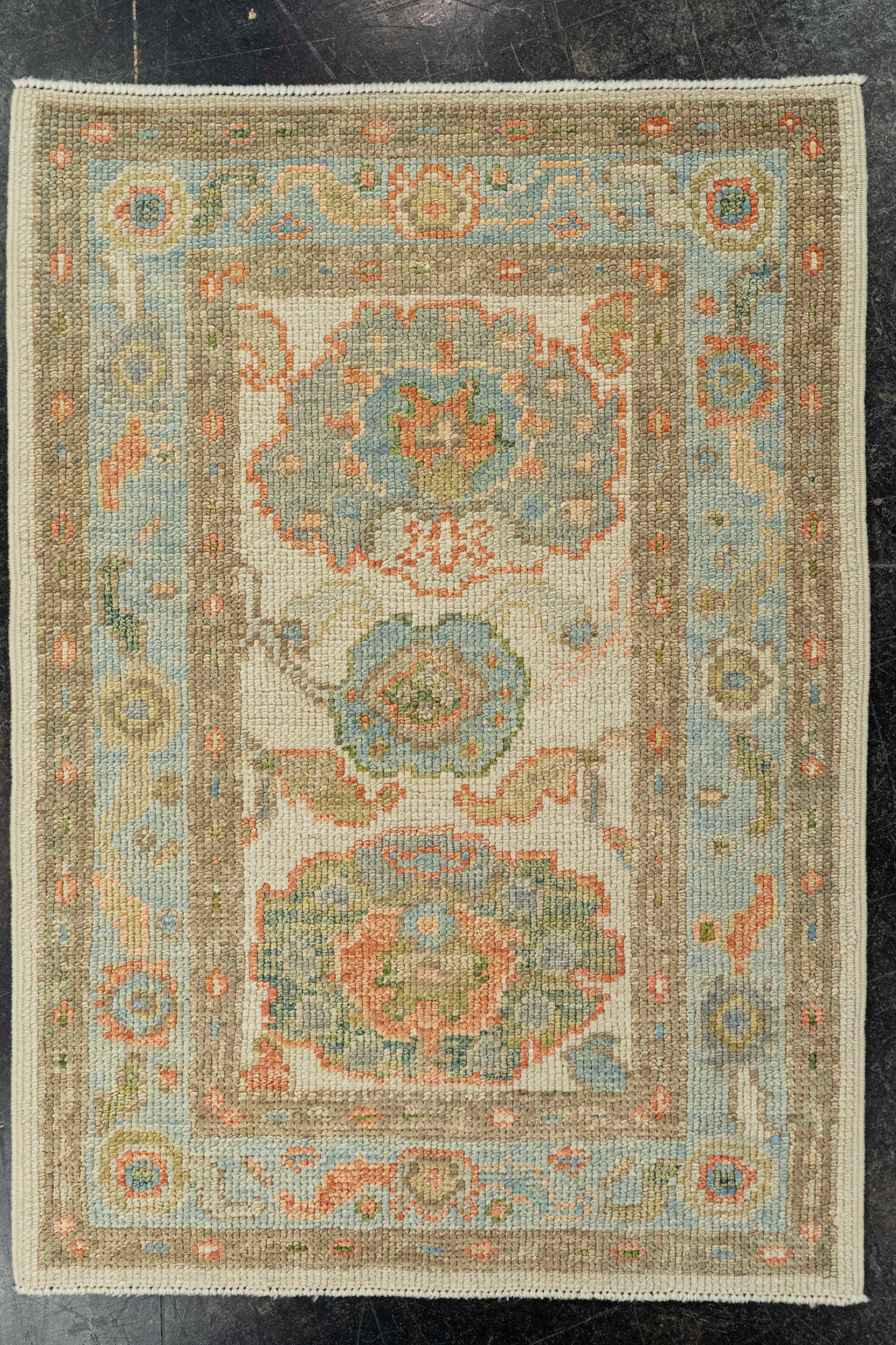 Turkish Oushak Rug 2'3" x 3'1" #22228