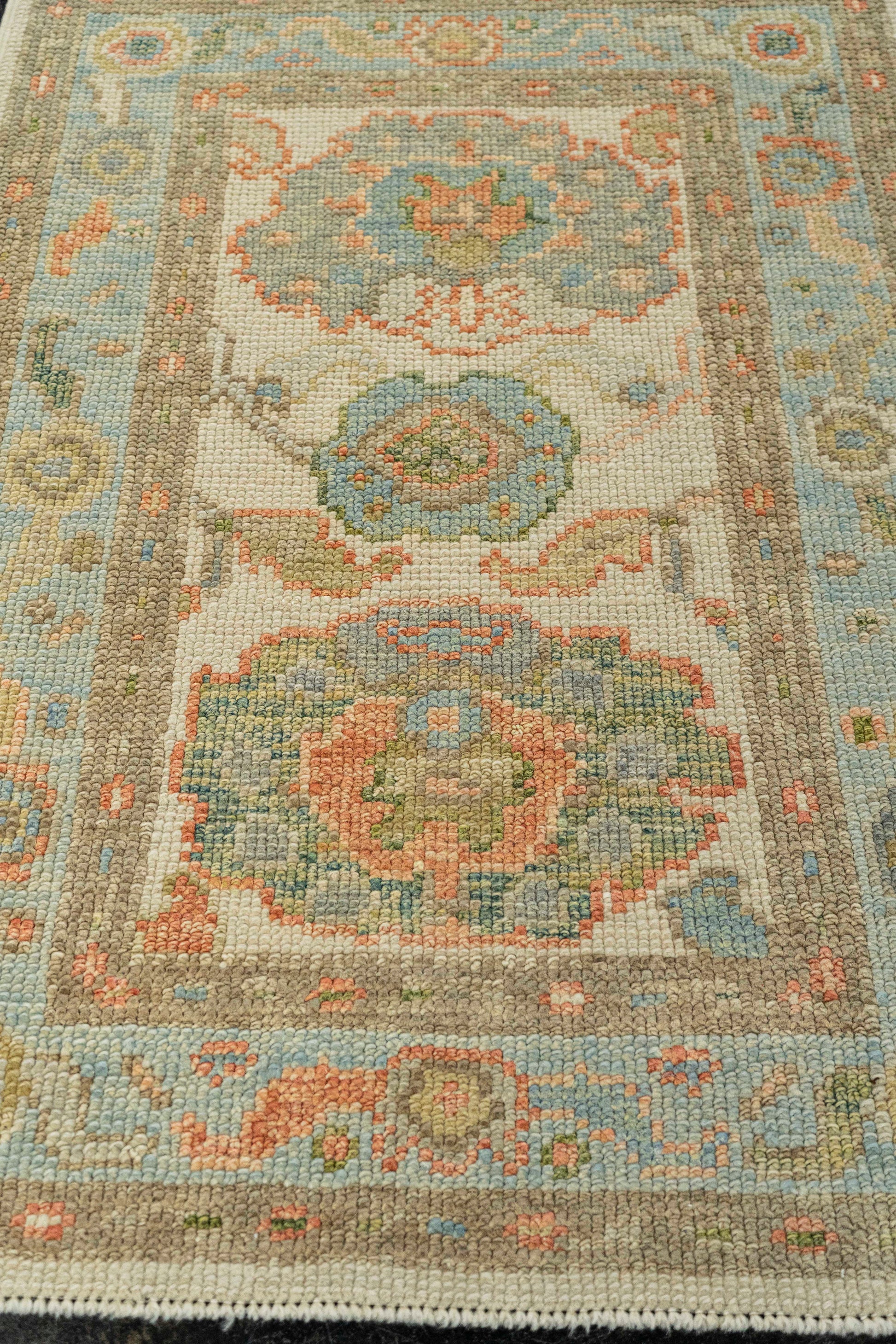 Turkish Oushak Rug 2'3" x 3'1" #22228