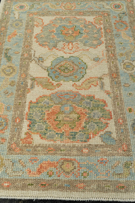 Turkish Oushak Rug 2'3" x 3'1" #22228