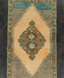 Turkish Mini Rug Oriental Hand Knotted Vintage Rug 1'7" x 2'7" #21268