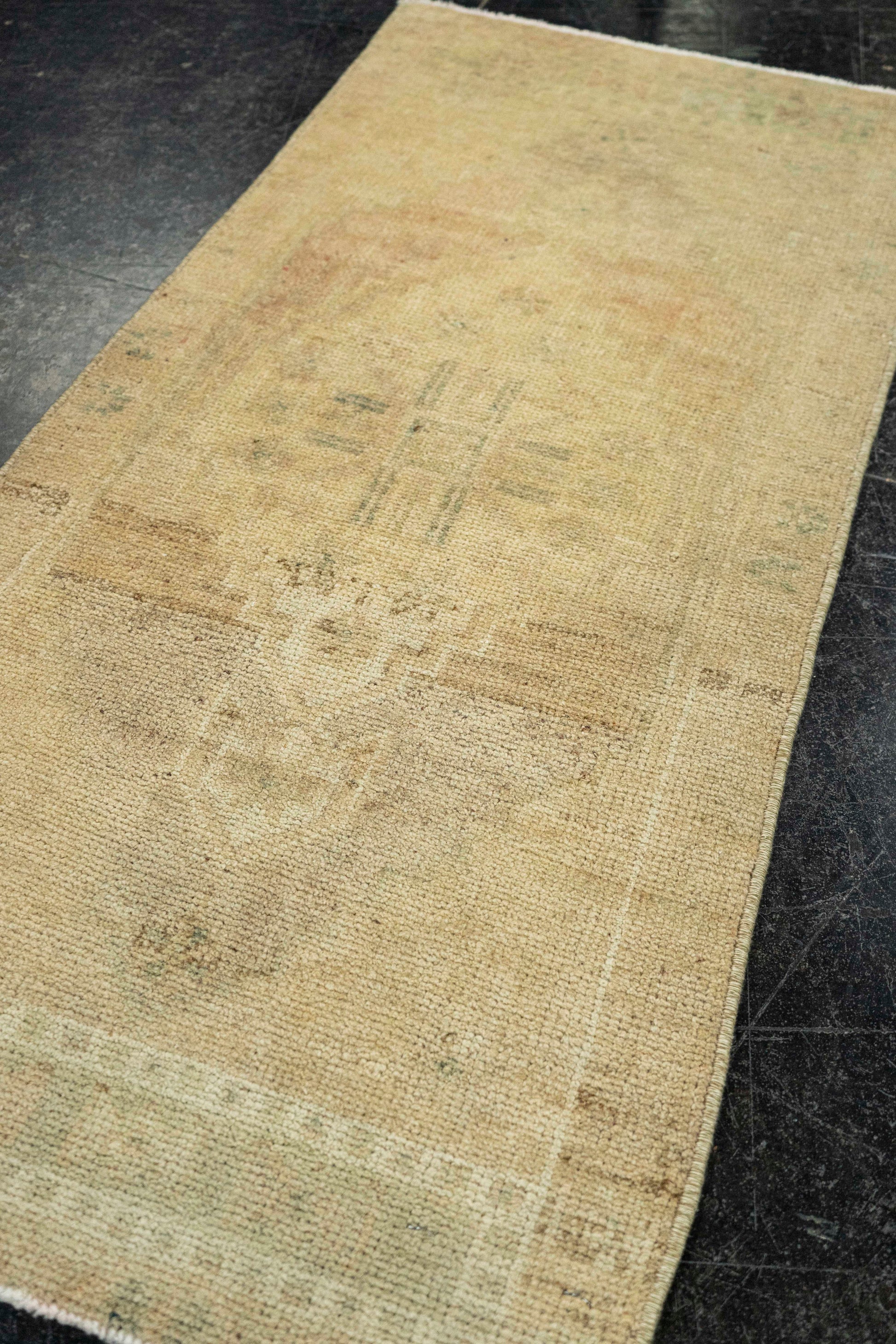 Turkish Mini Rug Oriental Hand Knotted Vintage Rug  1'7" x  3'4" #22078