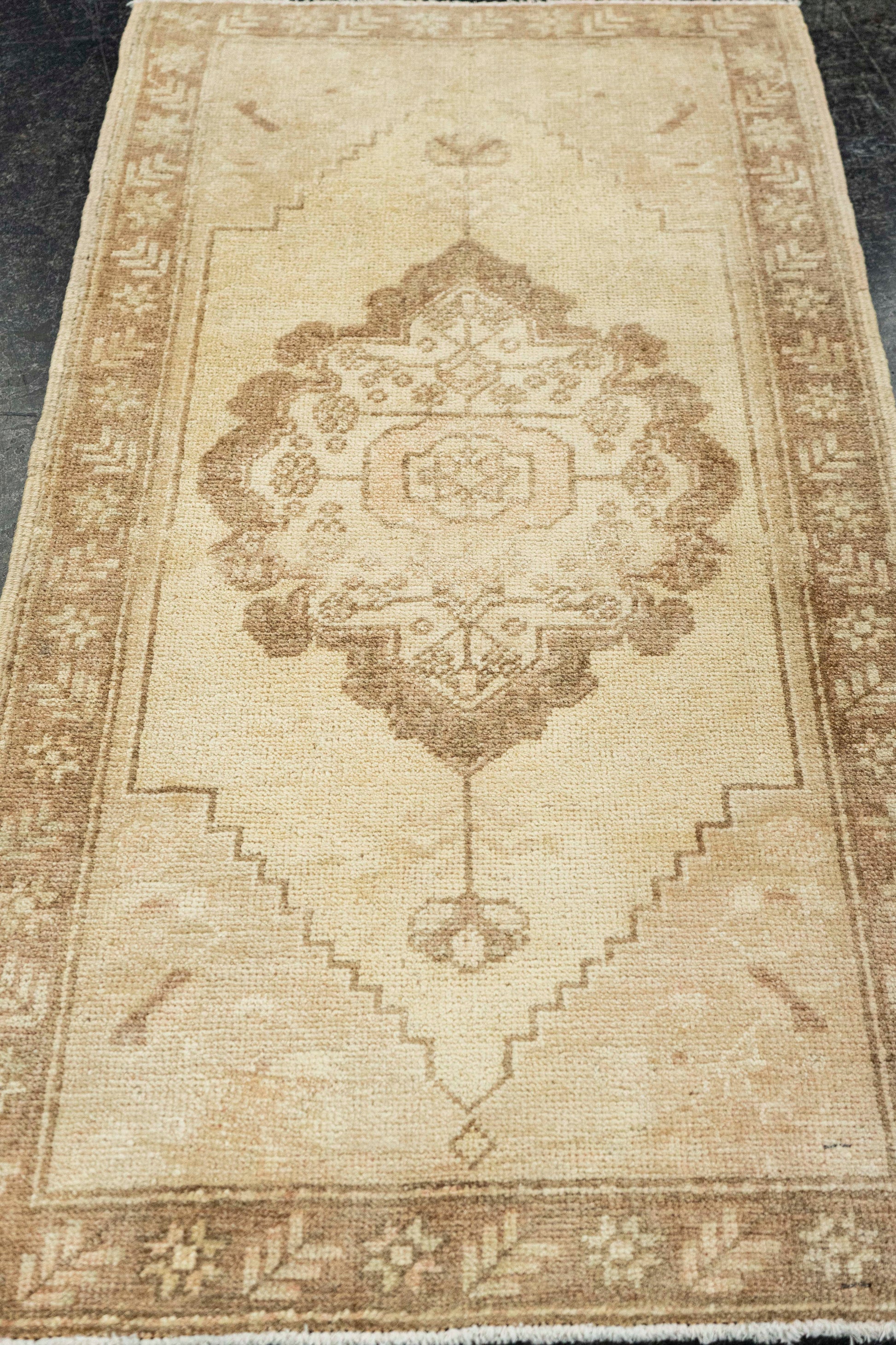 Turkish Mini Rug Oriental Hand Knotted Vintage Rug  1'8" x  3'1" #22067