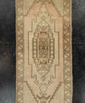 Turkish Mini Rug Oriental Hand Knotted Vintage Rug  1'9" x  3'9" #22073