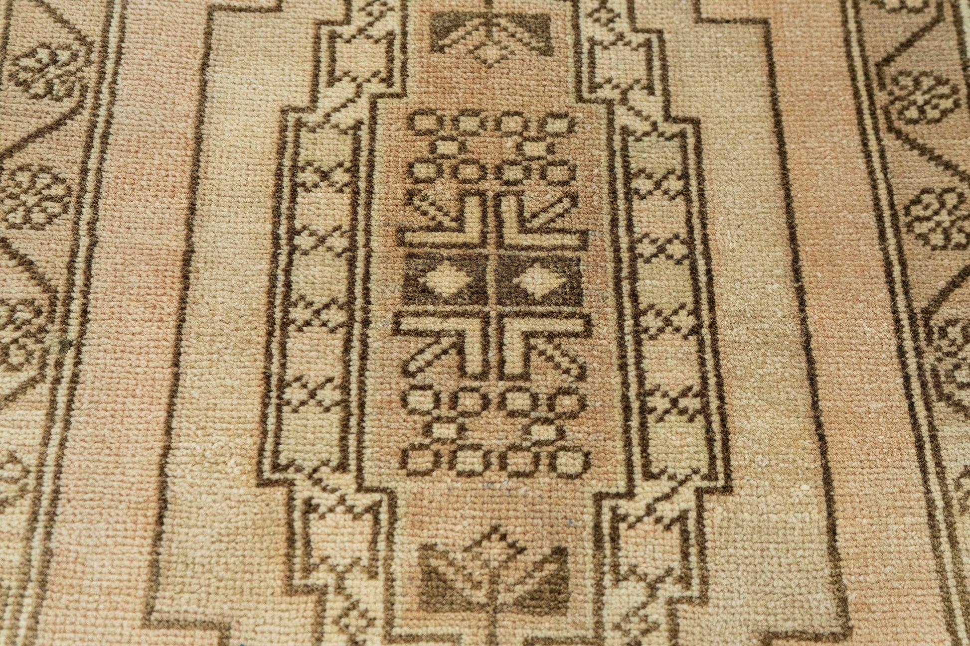 Turkish Mini Rug Oriental Hand Knotted Vintage Rug  1'9" x  3'9" #22073