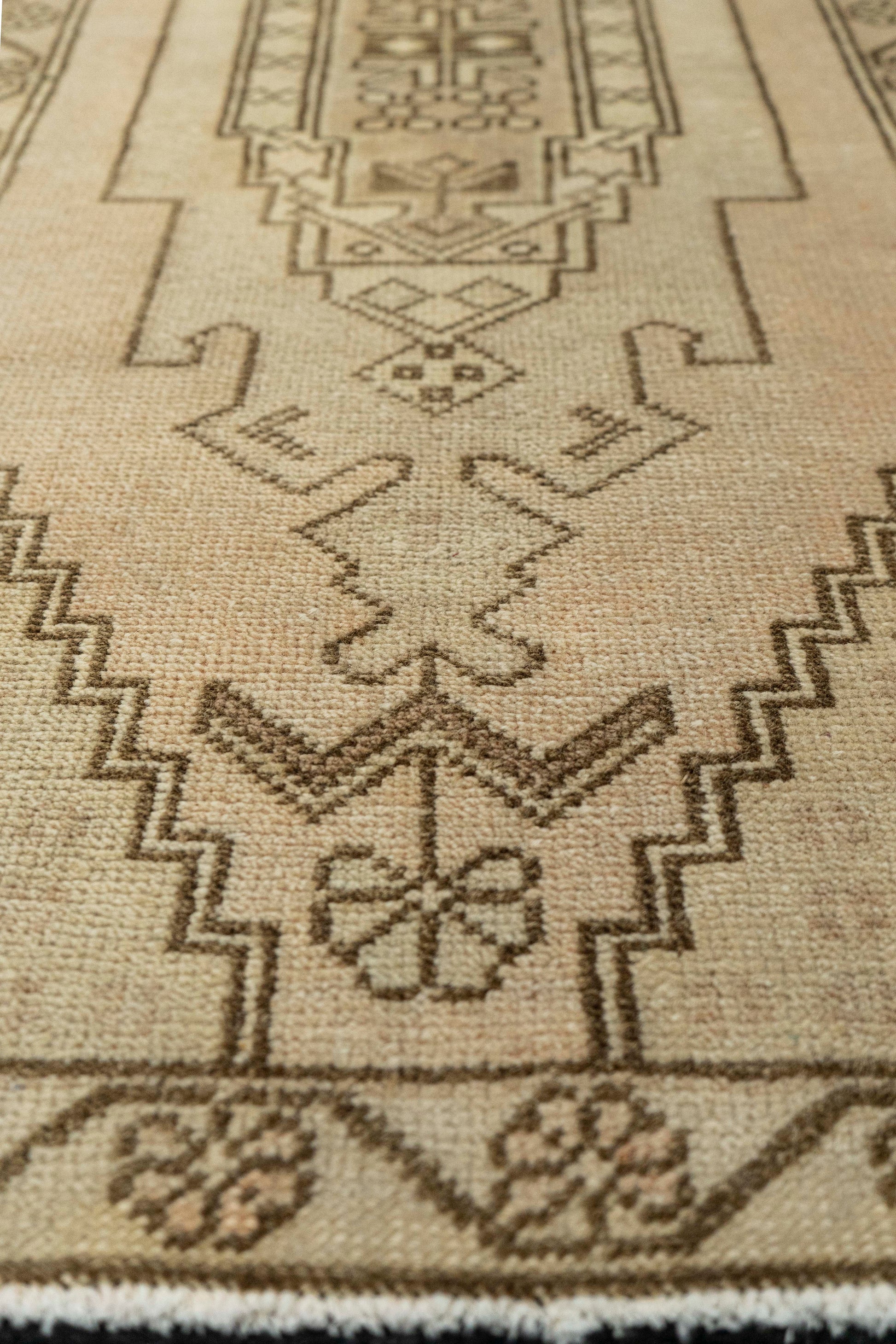 Turkish Mini Rug Oriental Hand Knotted Vintage Rug  1'9" x  3'9" #22073