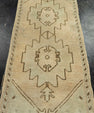 Turkish Mini Rug Oriental Hand Knotted Vintage Rug  1'7" x  3'10" #22029