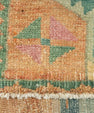 Turkish Mini Rug Oriental Hand Knotted Vintage Rug 1'5" x 2'11" #21245
