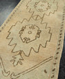 Turkish Mini Rug Oriental Hand Knotted Vintage Rug  1'7" x  3'10" #22029