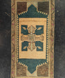 Turkish Mini Rug Oriental Hand Knotted Vintage Rug 1'6" x 3' #21247