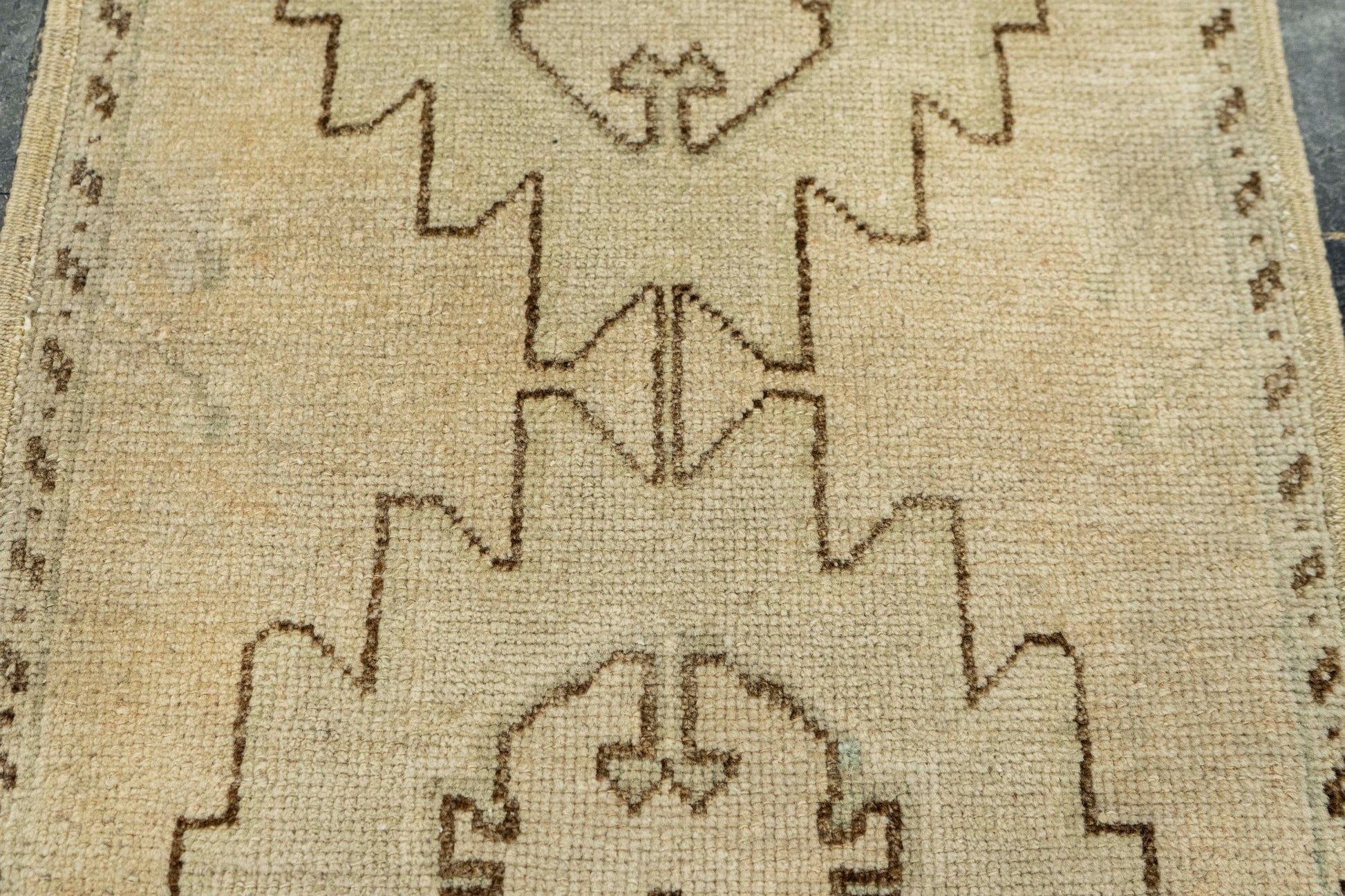 Turkish Mini Rug Oriental Hand Knotted Vintage Rug  1'7" x  3'10" #22029