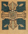 Turkish Mini Rug Oriental Hand Knotted Vintage Rug 1'6" x 3' #21247