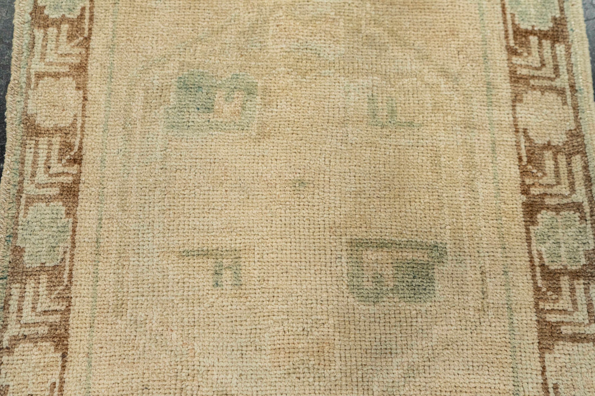 Turkish Mini Rug Oriental Hand Knotted Vintage Rug  1'7" x  3'7" #22106