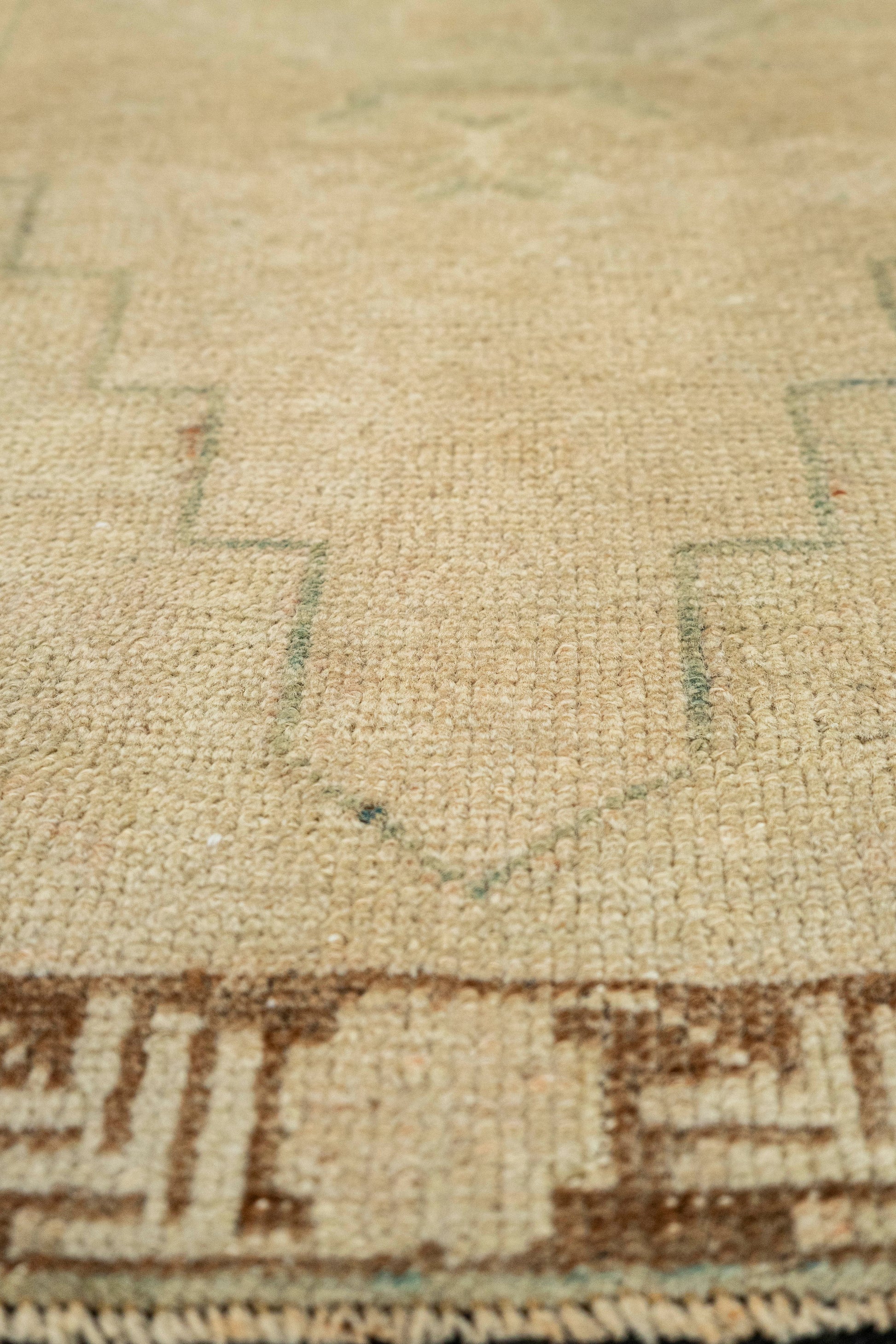 Turkish Mini Rug Oriental Hand Knotted Vintage Rug  1'7" x  3'7" #22106