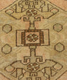 Turkish Mini Rug Oriental Hand Knotted Vintage Rug  1'9" x  3' #22008