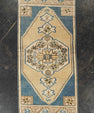 Turkish Mini Rug Oriental Hand Knotted Vintage Rug 1'5" x 3' #21221