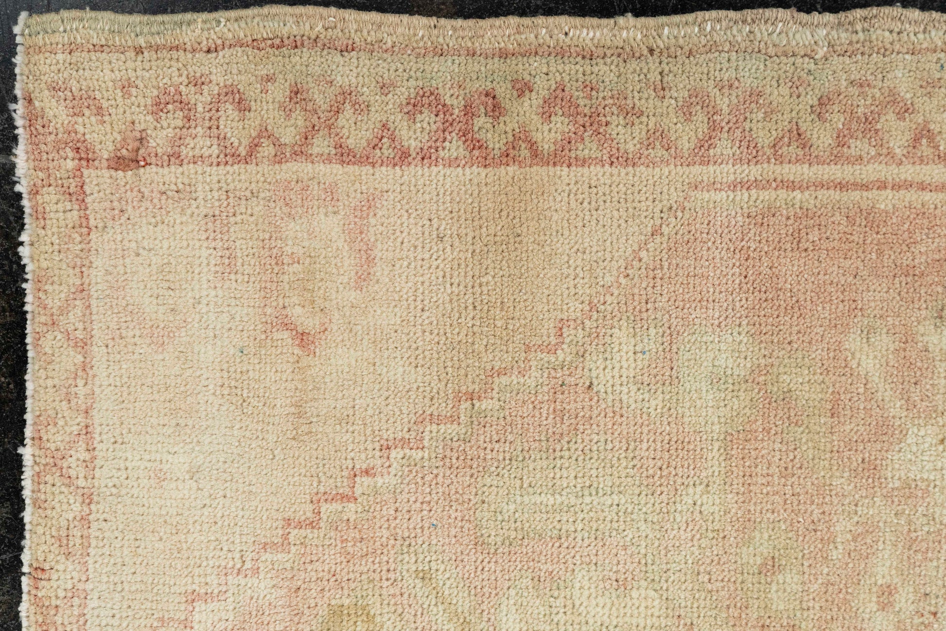 Turkish Mini Rug Oriental Hand Knotted Vintage Rug  1'10" x  3' #22000