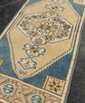 Turkish Mini Rug Oriental Hand Knotted Vintage Rug 1'5" x 3' #21221