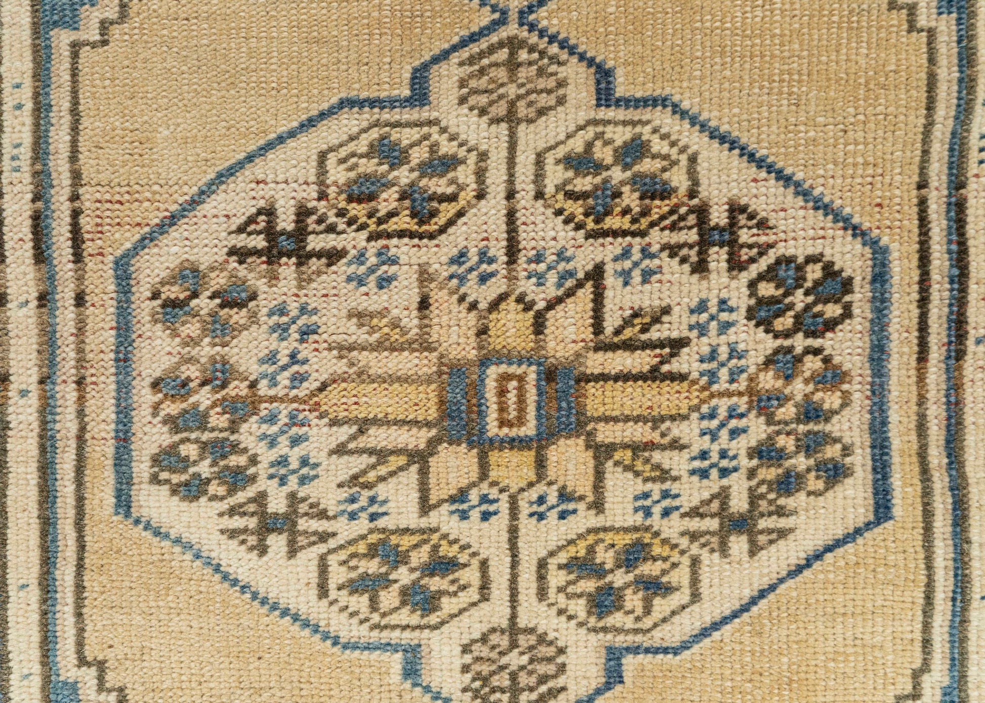 Turkish Mini Rug Oriental Hand Knotted Vintage Rug 1'5" x 3' #21221