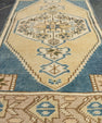 Turkish Mini Rug Oriental Hand Knotted Vintage Rug 1'5" x 3' #21221