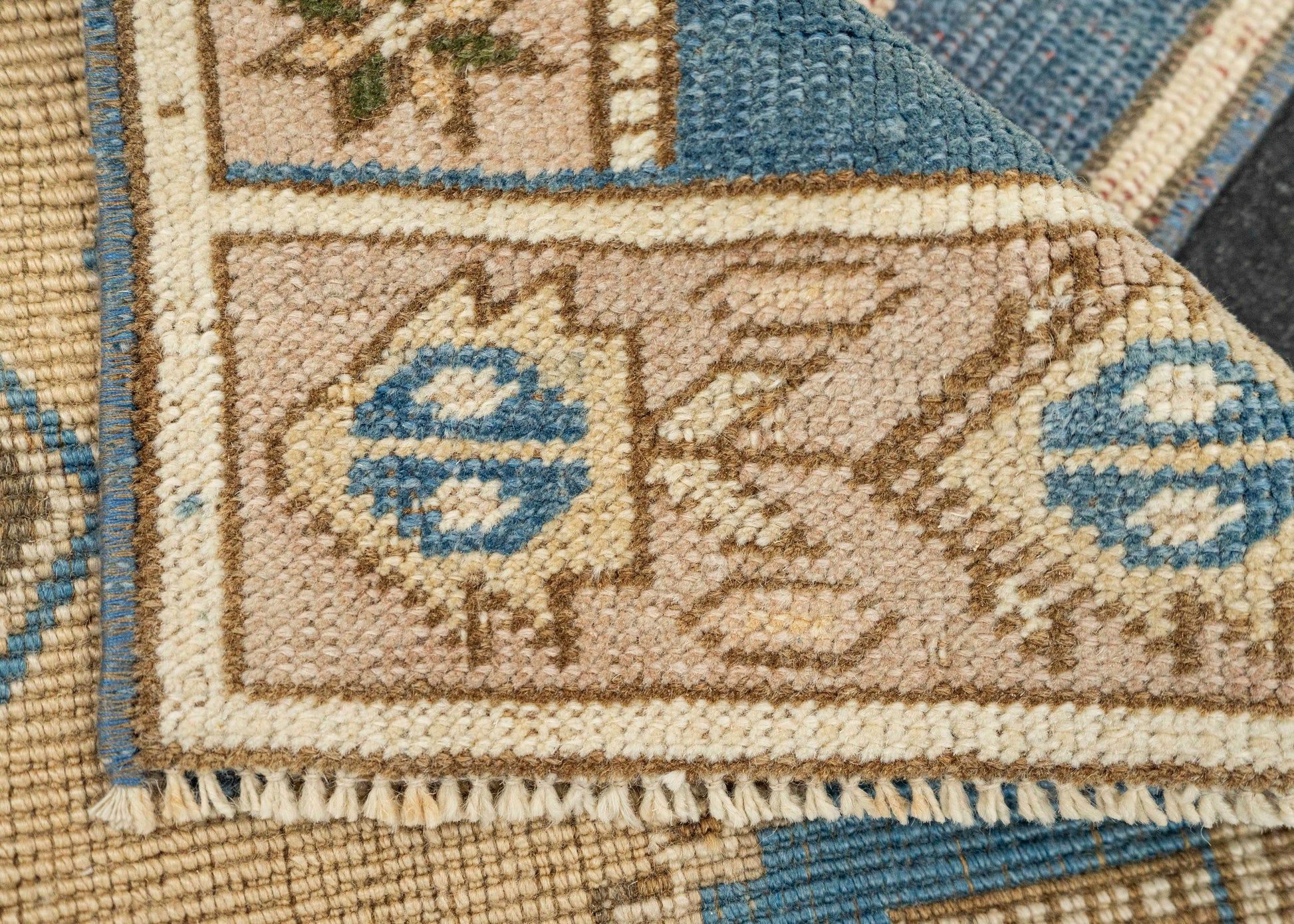 Turkish Mini Rug Oriental Hand Knotted Vintage Rug 1'5" x 3' #21221