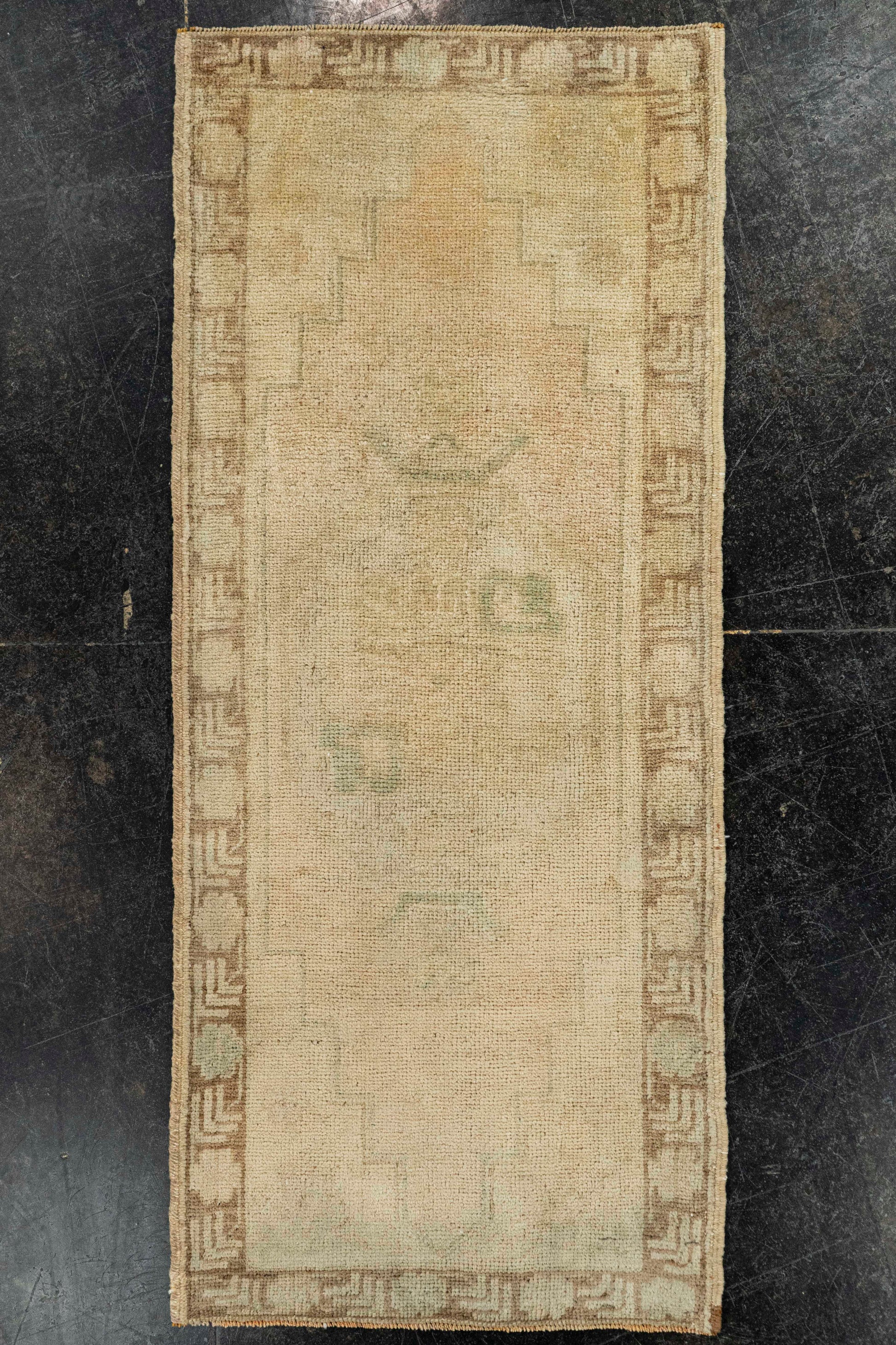 Turkish Mini Rug Oriental Hand Knotted Vintage Rug  1'6" x  3'7" #22019