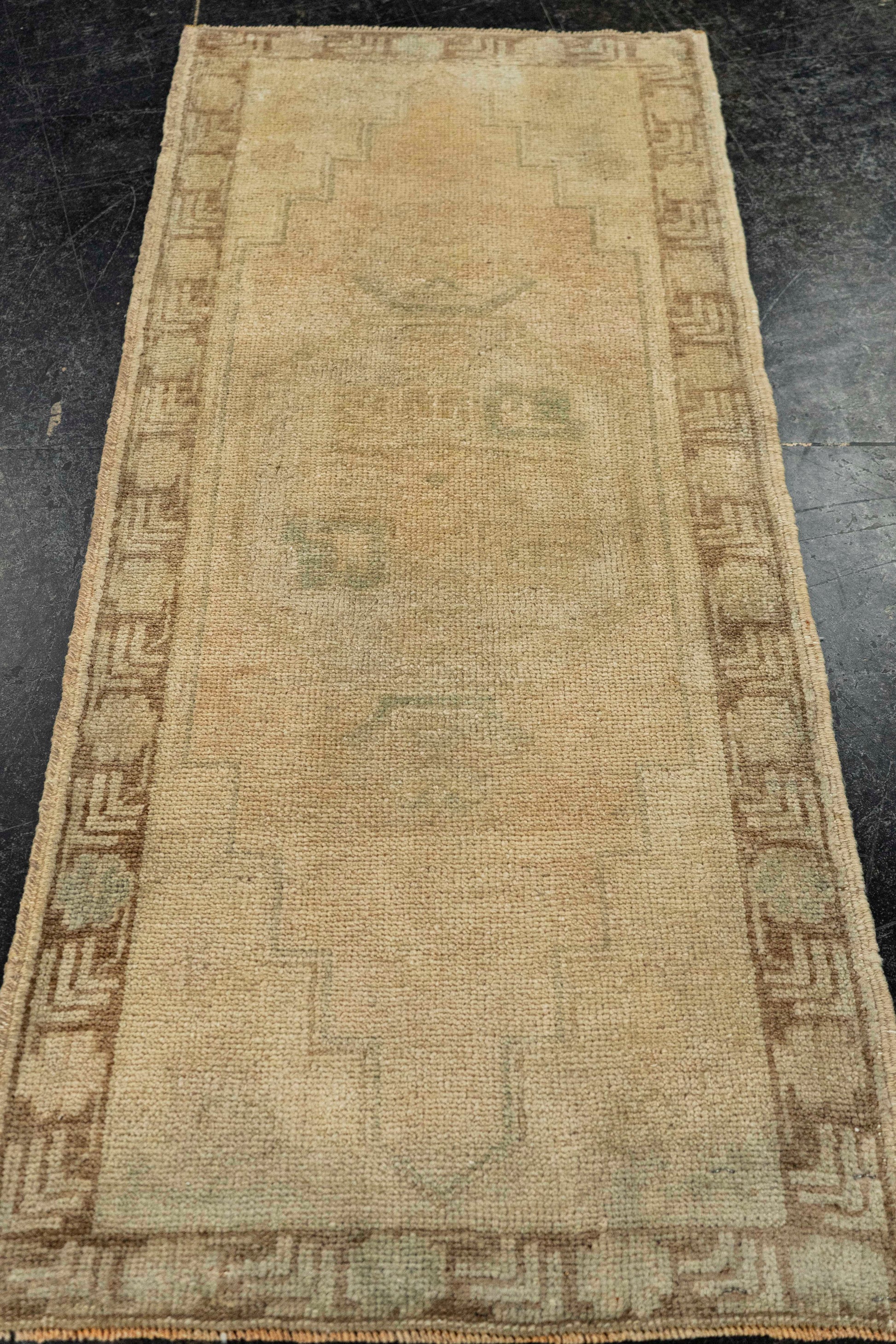 Turkish Mini Rug Oriental Hand Knotted Vintage Rug  1'6" x  3'7" #22019