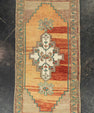 Turkish Mini Rug Oriental Hand Knotted Vintage Rug 1'8" x 3'3" #21222